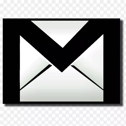 Gmail谷歌账户收件箱谷歌同步谷歌联系人-黑色Gmail图标