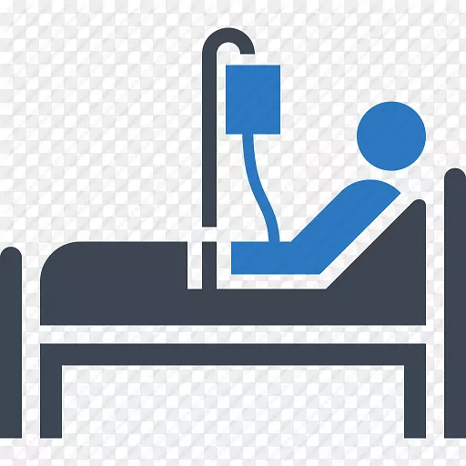 电脑图标医院病床病人健康护理-免费图像图标