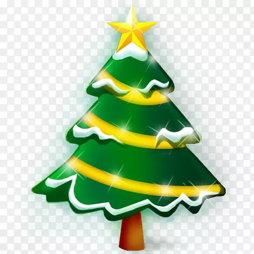 圣诞老人糖果拐杖电脑图标剪贴画-圣诞树，节日图标PNG