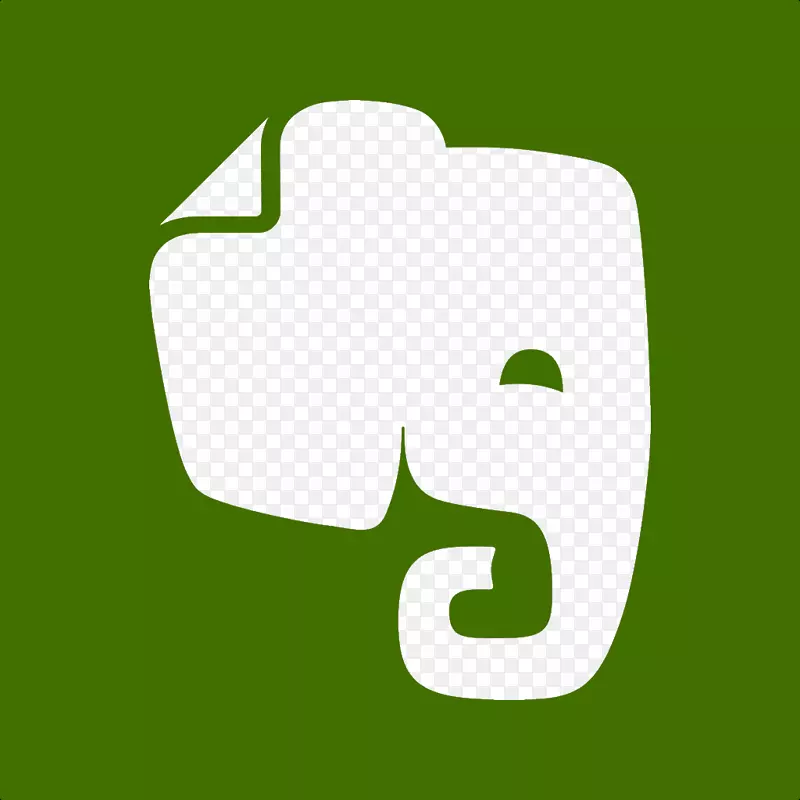 电脑图标Evernote万维网移动应用-大象图标SVG