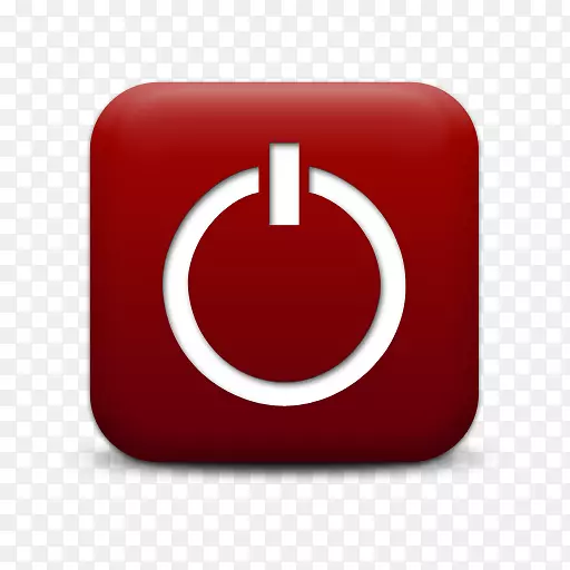 电脑图标按钮符号桌面壁纸夹艺术红色电源按钮图标