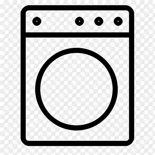 洗衣机电脑图标洗衣机Png简单
