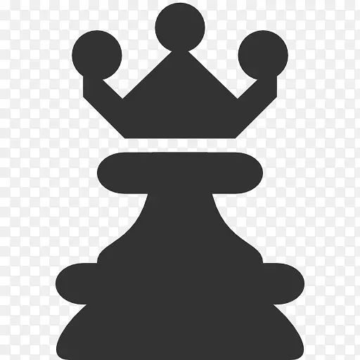 棋子皇后电脑图标骑士-国际象棋皇后图标