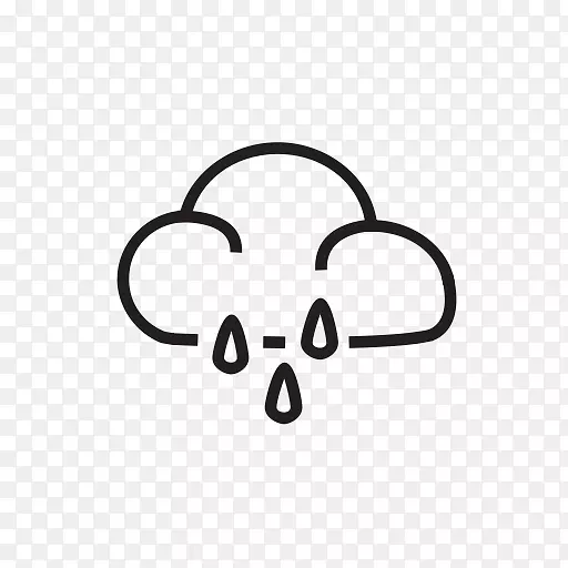 电脑图标雨符号云透明云雨png