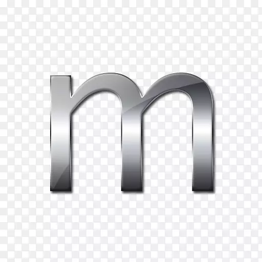 电脑图标mac应用商店银菜单栏MacOS-金属字母m图标png