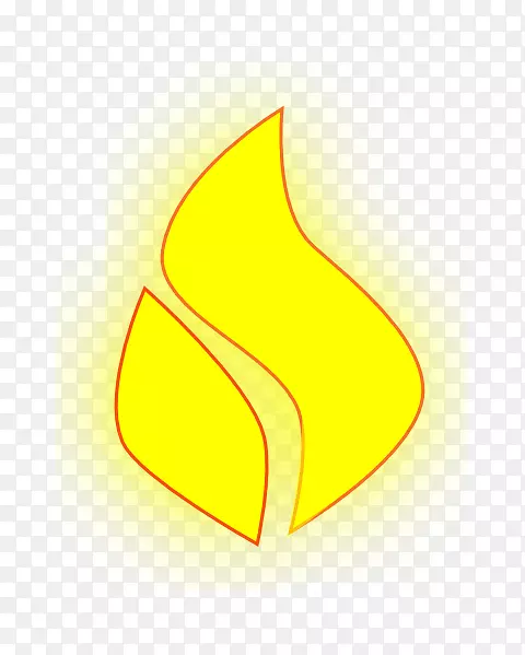 桌面壁纸黄色字体-黄色火焰png