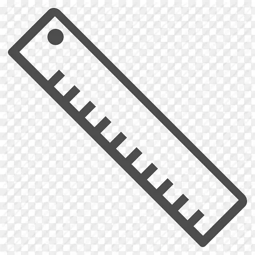 电脑图标标尺铅笔绘图-PNG标尺简单