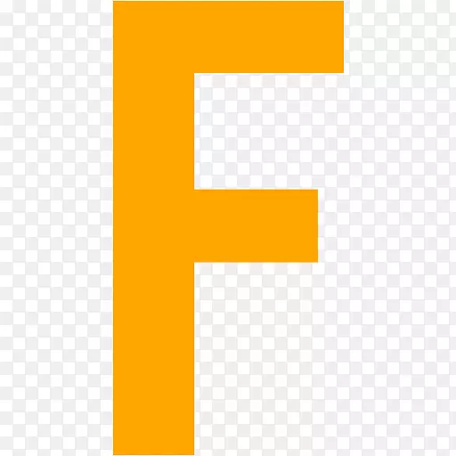 字母计算机图标橙色字母表-橙色字母f图标png