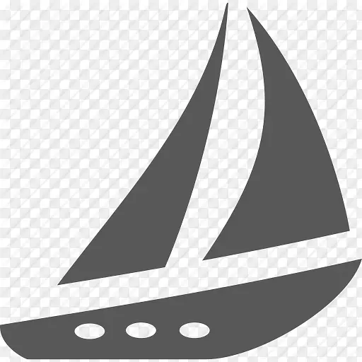 帆船电脑图标帆船大小航行图标