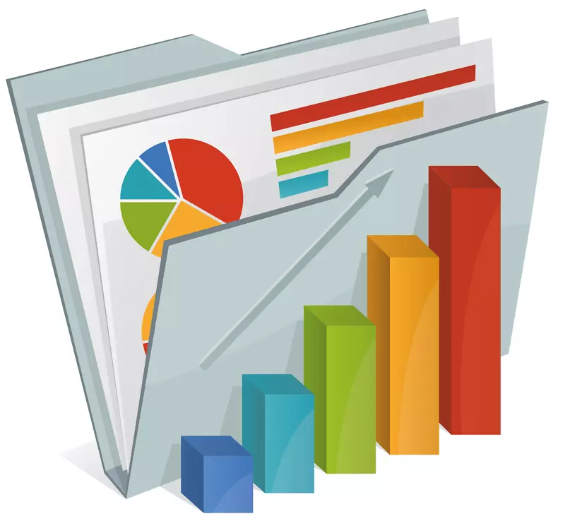 年度报告商业信息政策-市场分析图标