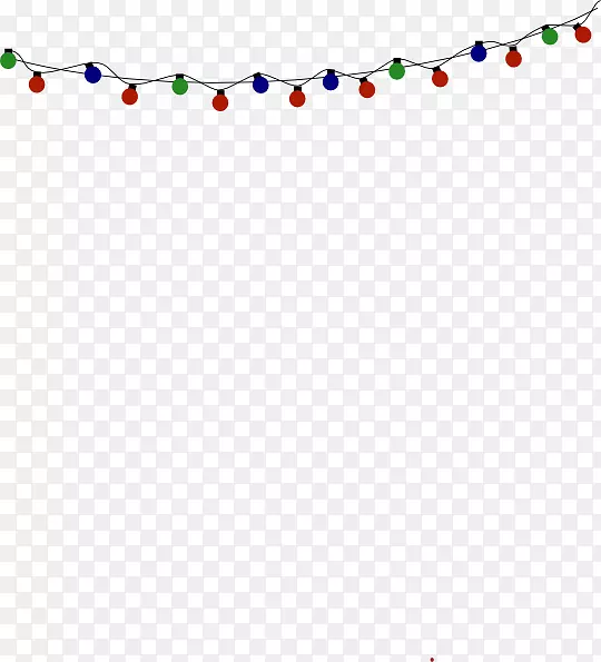 圣诞灯饰剪贴画-透明圣诞灯PNG