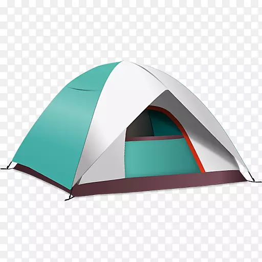 帐篷野营户外娱乐剪辑艺术-野营图标下载