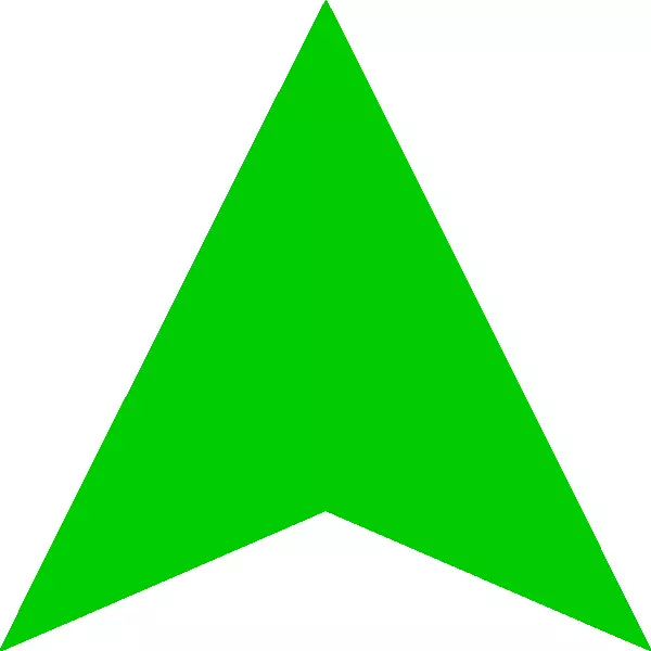 绿色箭头可伸缩图形计算机图标-向上大的绿色箭头png