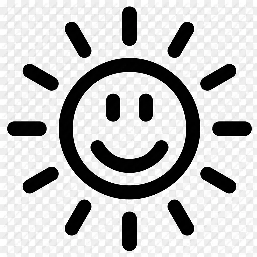 计算机图标知识产权图标查找名词项目-快乐太阳脸图标