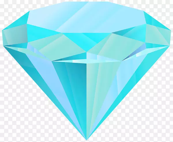 蓝色钻石剪贴画-钻石蓝色剪贴画