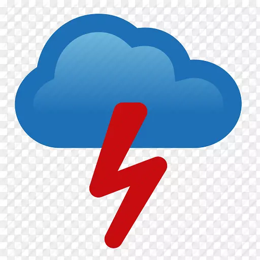 雷暴电脑图标云天气图标图片雷雨