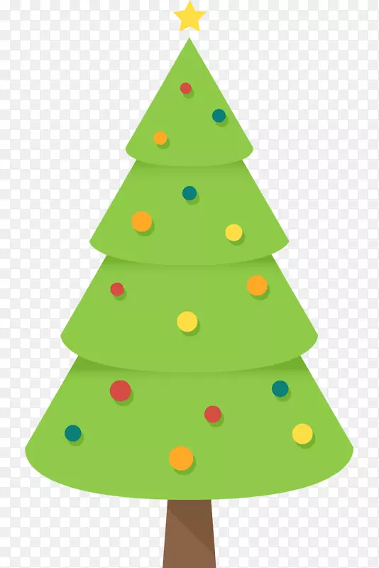 圣诞树装饰剪贴画-简单的圣诞树剪贴画