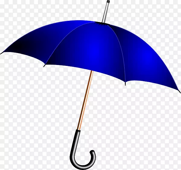 伞形可伸缩图形剪辑艺术-蓝色伞png
