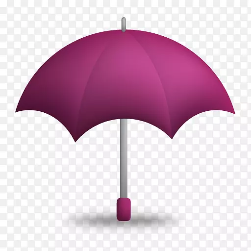 电脑图标伞-紫色伞PNG