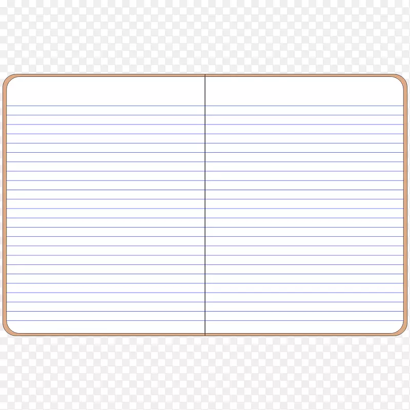 纸张面积角-打开笔记本剪贴件