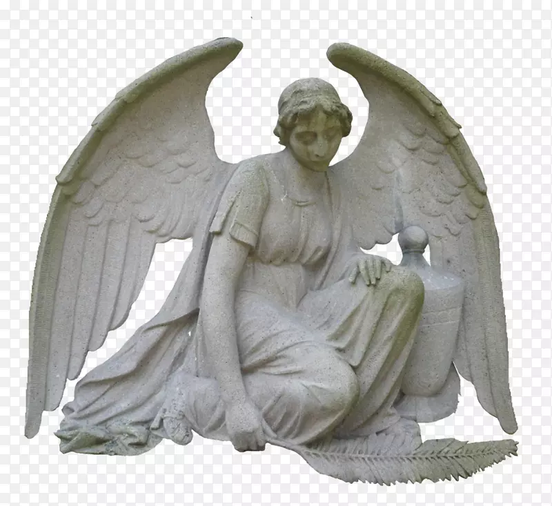 塑像雕塑哭泣天使-档案PNG天使