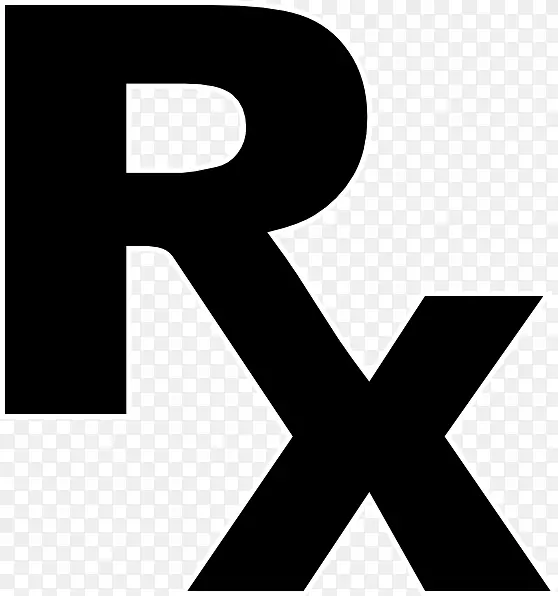 医药处方药房标志剪贴画-RX标识图像