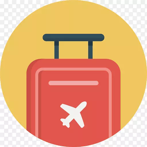 飞行航空旅行飞机计算机图标-旅行行李图标png