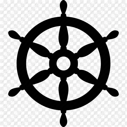 船轮舵手舵海，船轮图标PNG
