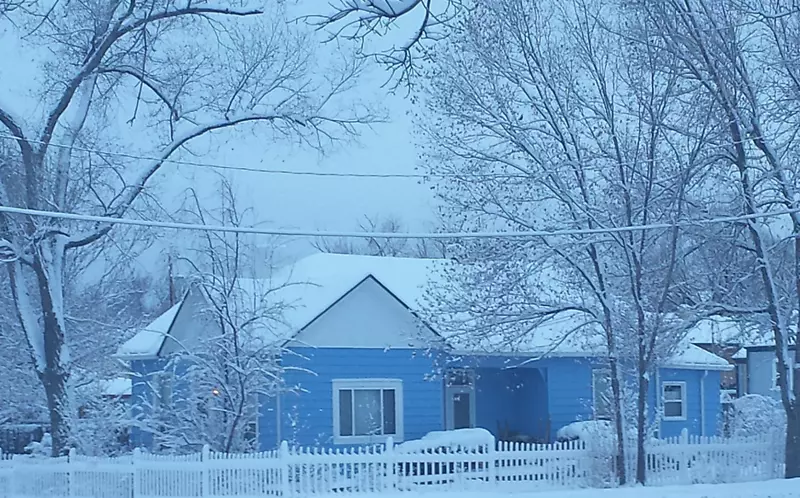 冬季暴风雪屋-冬季房屋背景