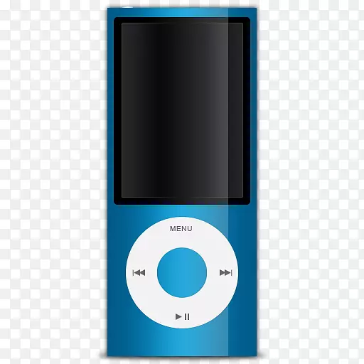iPodtouch iPodShuffipod Nano ipod经典电脑图标-蓝色苹果ipod图标