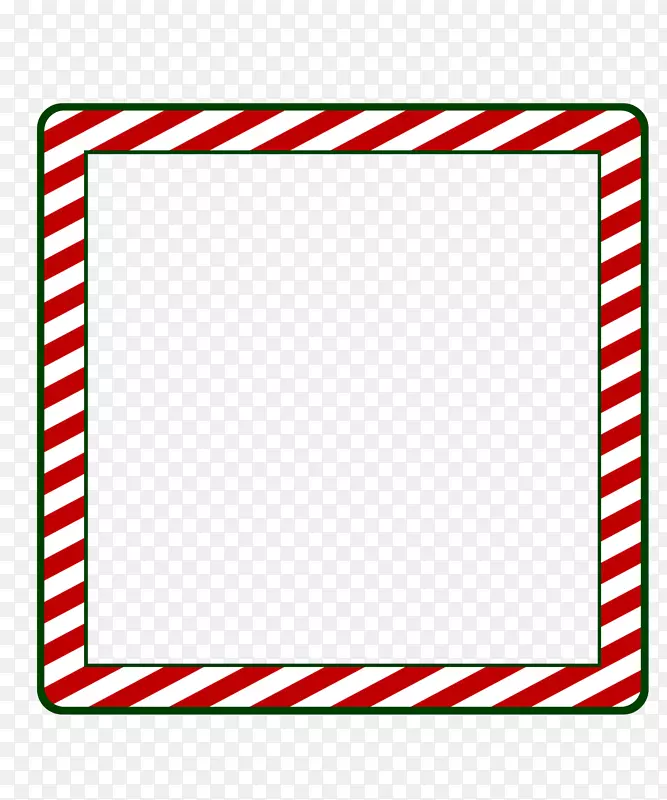 圣诞老人画框窗口剪贴画.PNG中的圣诞框架