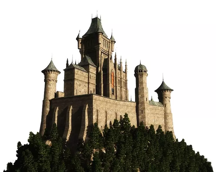 电脑图标下载剪贴画-不同大小的城堡png