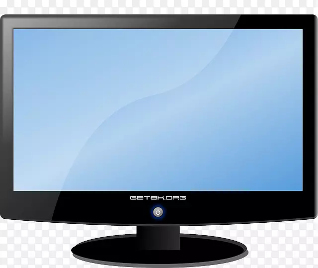 电视免费内容剪贴画-显示，液晶，显示器，屏幕图标