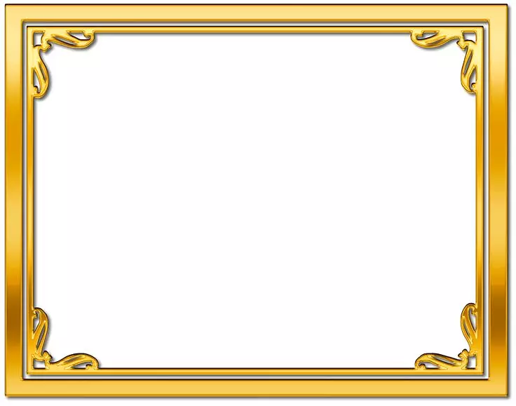 镜框金色桌面壁纸夹艺术框架金背景透明