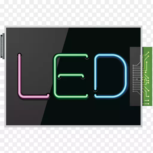 电脑图标发光二极管液晶显示图标绘制lcd屏幕