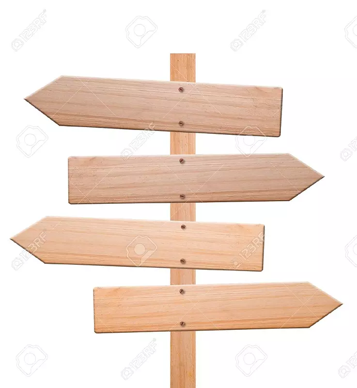 箭木制品摄影标志剪贴画-最佳免费木牌PNG图像
