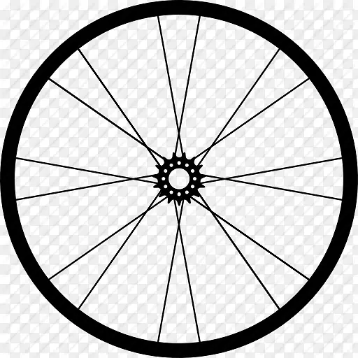 自行车车轮山地自行车图标绘图轮