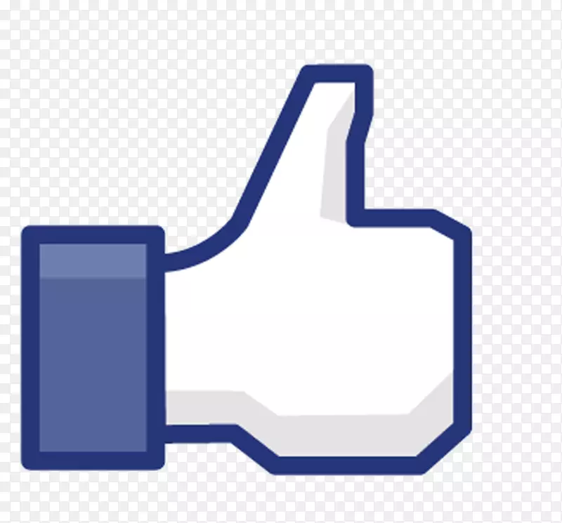 Facebook喜欢按钮剪贴画-facebook，拇指向上图标