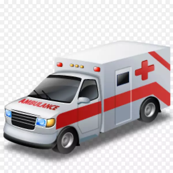 救护车电脑图标紧急剪辑艺术-医疗救护车图标