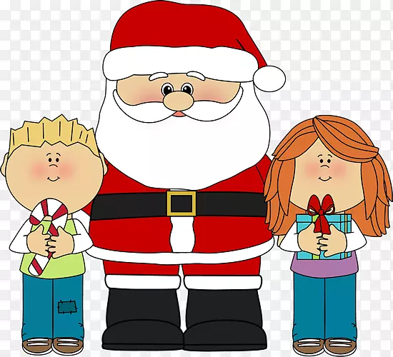 圣诞老人圣诞工作坊儿童剪贴画儿童艺术短片