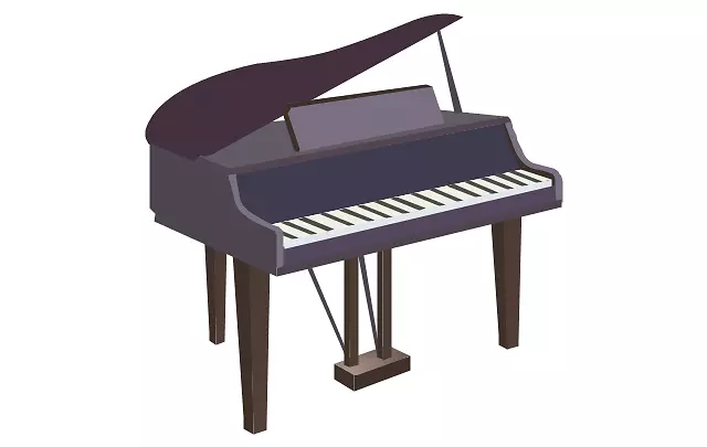 大钢琴键夹艺术-钢琴剪贴画