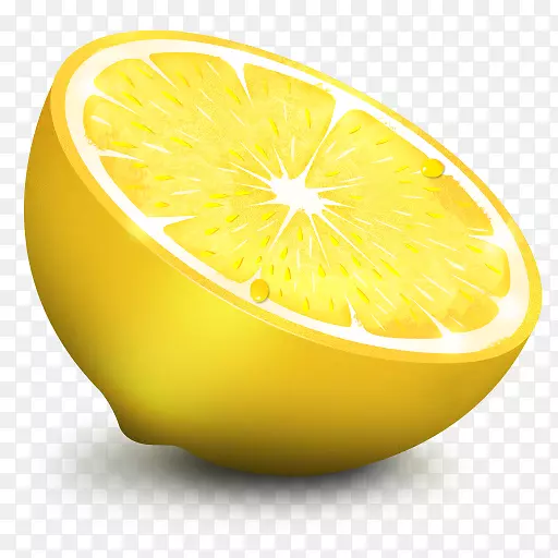 电脑图标柠檬水果下载-切片柠檬png