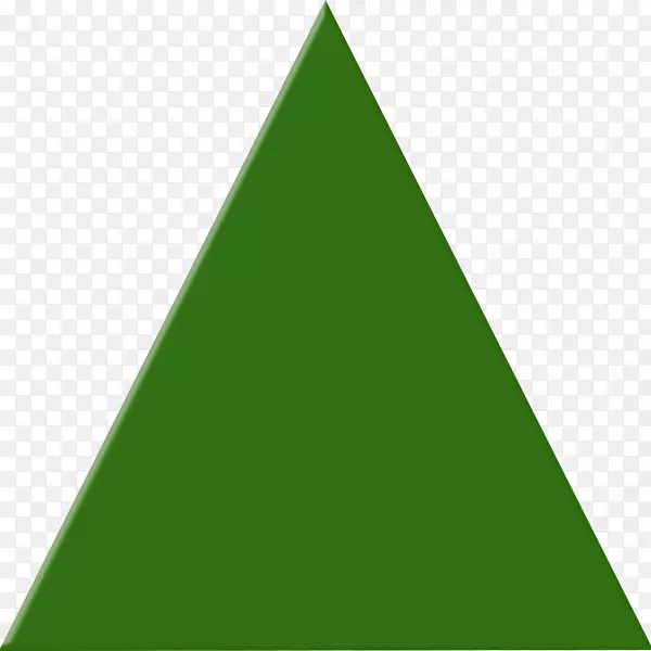 彩色三角电脑图标剪贴画绿色三角形png