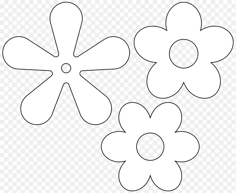 黑白单色摄影花卉-复古花图标