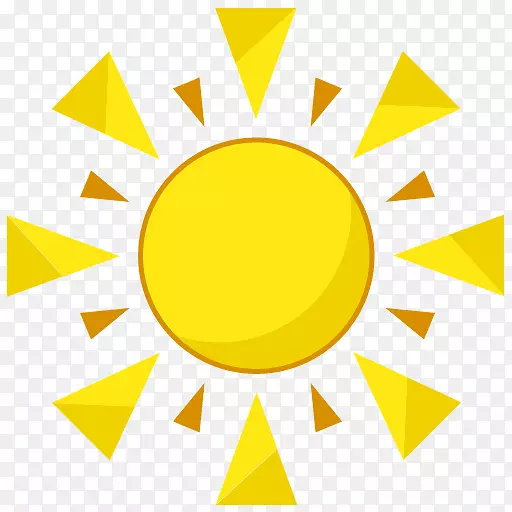 电脑图标免版税土坯插图-太阳，夏季PNG