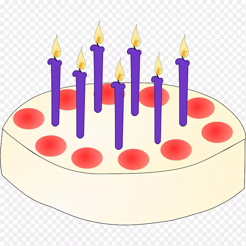 生日蛋糕点菜蜡烛剪贴画-生日蛋糕画上蜡烛
