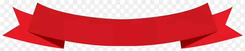 横幅剪彩艺术-红色旗帜PNG