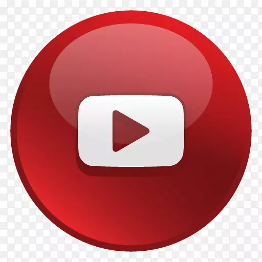 电脑图标，红色剪贴画-光滑的社交youtube图标