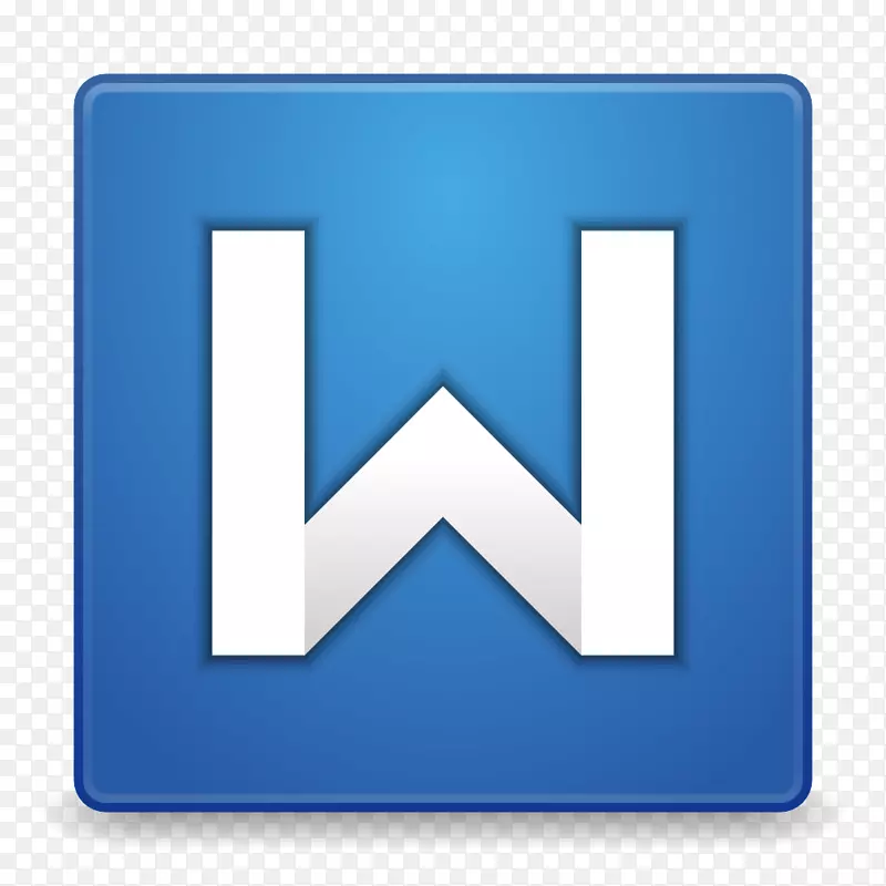蓝色方角文本-应用程序wps office wpsmain