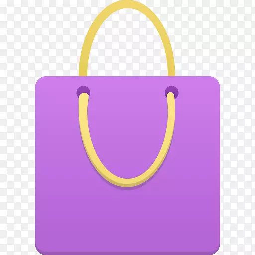 紫色符号黄色紫色购物袋紫色